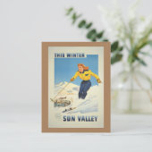 Sun Valley       IdahoVintage-reis Briefkaart (Staand voorkant)