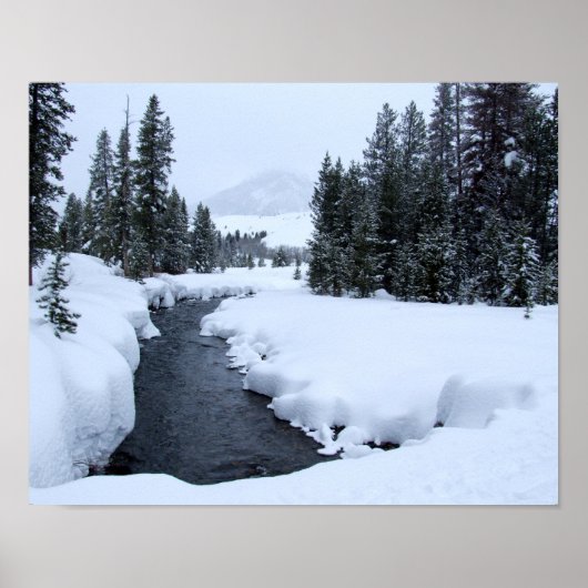Sun Valley Snow Stream Print (Voorkant)