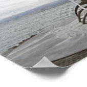 Sun Voyager Sculpture, Reykjavik, IJsland Poster (Hoek)