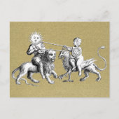 Sun vs. Moon Jousting Match Symbolisch Briefkaart (Voorkant)