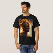 Sun Warrior King Totale Zonsverduistering 2024 Man T-shirt (Voorkant volledig)
