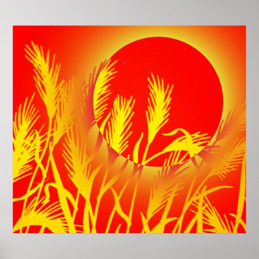 Sun Wheat Poster (Voorkant)
