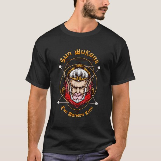 Sun Wukong Aap Koning Chinese mythe voor Wuxia Kun T-shirt (Voorkant)