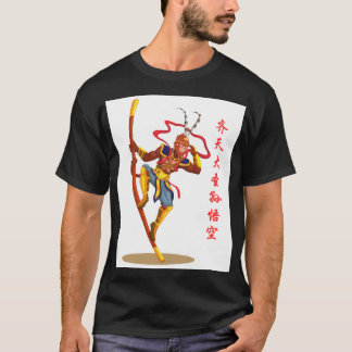Sun Wukong met Gouden Staf T-shirt