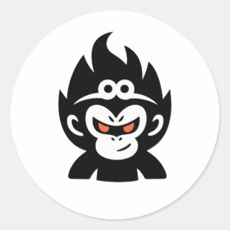 Sun Wukong-minimalist Ronde Sticker