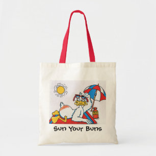 Sun Your Buns Vacation Humor Tote Bag