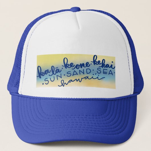 Sun Zee Sand Hawaii Trucker Hat Trucker Pet (Voorkant)