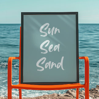 Sun Zee Sand | Trendy kunst aan de muur | minimali Poster