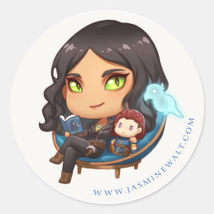 Sunaya Leesstoel Chibi Sticker