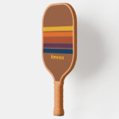 Sunbaked Clay Across Striping with Name Pickleball Paddle (Links)