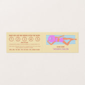 Sunbather, Tanning Salon, een gedetailleerde Loyal Visitekaartjes (Buitenkant ongevouwen)