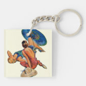 Sunbathers Sleutelhanger (Achterkant)