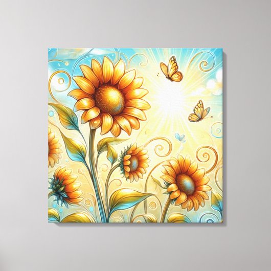 Sunbeam Serenade Canvas Afdruk (Voorkant)