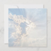 "Sunbeams" Carte Christian Poem Note (Dos)