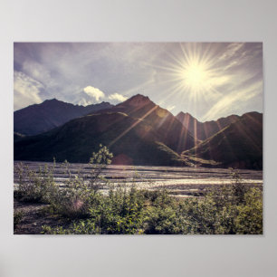 Sunbeams de l'Alaska Poster