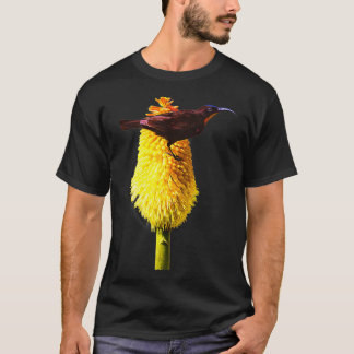 Sunbird Amethyst Sunbird op Red Hot Poker T-shirt