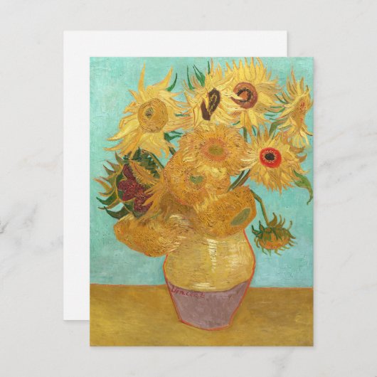 Sunbloemen Vincent van Gogh (Voorkant / Achterkant)