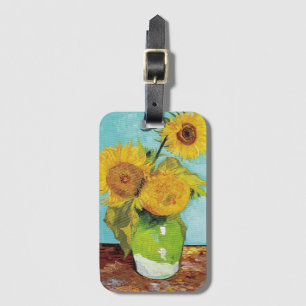 Sunbloemen Vincent van Gogh Bagagelabel