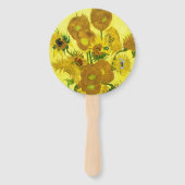 Sunbloemen Vincent van Gogh Handwaaier (Voorkant)