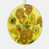 Sunbloemen Vincent van Gogh Keramisch Ornament (Links)