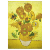 Sunbloemen Vincent van Gogh Klembord (Achterkant)
