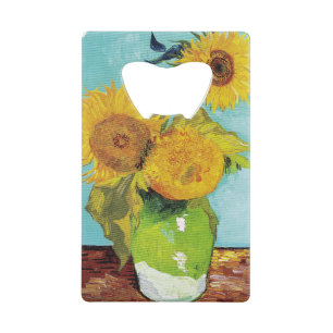 Sunbloemen Vincent van Gogh Kredietkaart Flessenopener