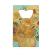 Sunbloemen Vincent van Gogh Kredietkaart Flessenopener (Voorkant)