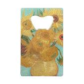 Sunbloemen Vincent van Gogh Kredietkaart Flessenopener (Achterkant)