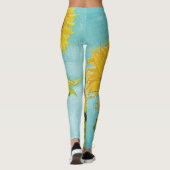 Sunbloemen Vincent van Gogh Leggings (Achterkant)