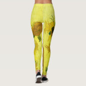 Sunbloemen Vincent van Gogh Leggings (Achterkant)