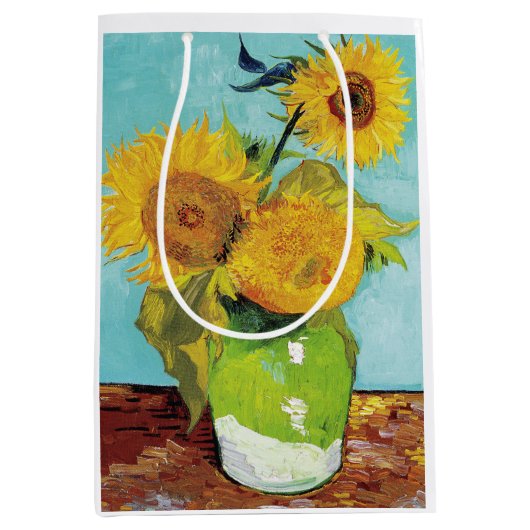 Sunbloemen Vincent van Gogh Medium Cadeauzakje (Voorkant)