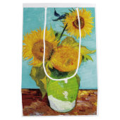 Sunbloemen Vincent van Gogh Medium Cadeauzakje (Achterkant)