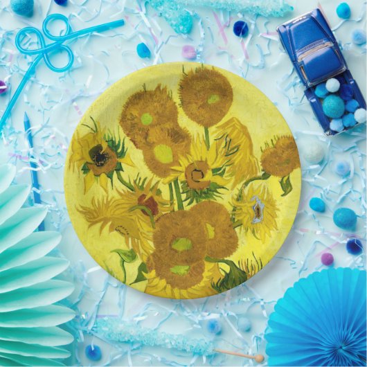 Sunbloemen Vincent van Gogh Papieren Bordje (Feest)