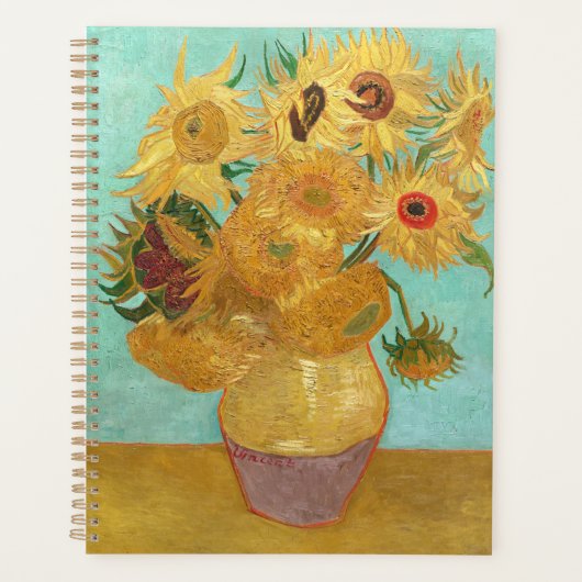 Sunbloemen Vincent van Gogh Planner (Voorkant)