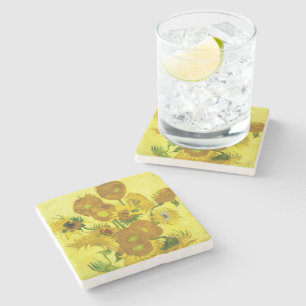 Sunbloemen Vincent van Gogh Stenen Onderzetter
