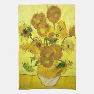 Sunbloemen Vincent van Gogh Theedoek
