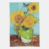 Sunbloemen Vincent van Gogh Theedoek (Verticaal)