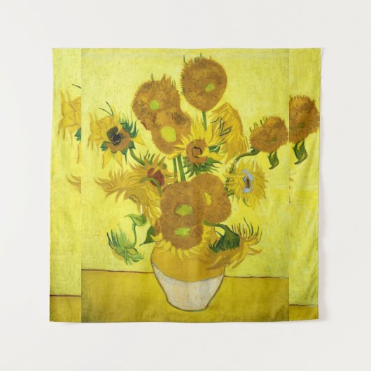 Sunbloemen Vincent van Gogh Wandkleed (Voorkant)