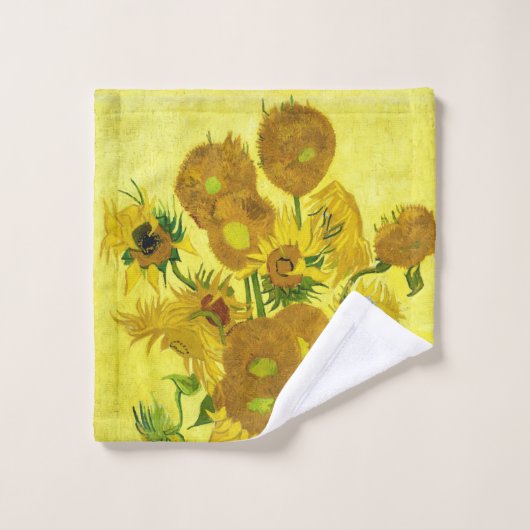 Sunbloemen Vincent van Gogh Washandje (Wasdoekje)