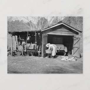 Sunbonnet Damon Wash Day, 1936 Briefkaart