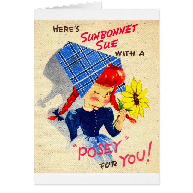 Sunbonnet Sue 1940 a un posy pour vous (Devant)