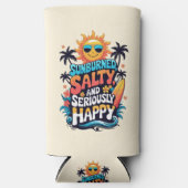 Sunburned Salty and Happy – Retro Beach Vibes (Voorkant)