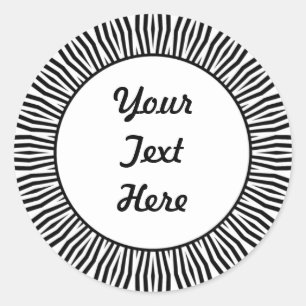 SunBurst 02 Ronde Sticker