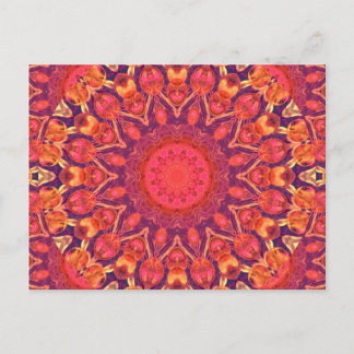 Sunburst, Abstracte Star Circle Dance Briefkaart