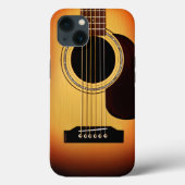 Sunburst Acoustic Guitar Case-Mate iPhone Case (Achterkant)