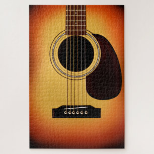 Sunburst Acoustic Guitar Legpuzzel