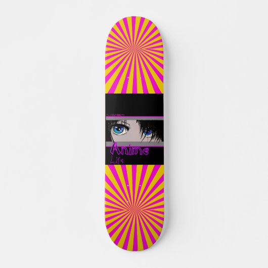 Sunburst Anime Life 7 3/4" Skateboard Deck (Devant)