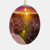 Sunburst bij Canyon de Chelly, AZ Keramisch Ornament (Rechts)