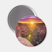 Sunburst bij Canyon de Chelly, AZ Magneet (Voorkant / Achterkant)