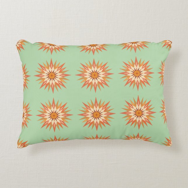 Sunburst Boho Accent Pillow Accent Kussen (Voorkant)
